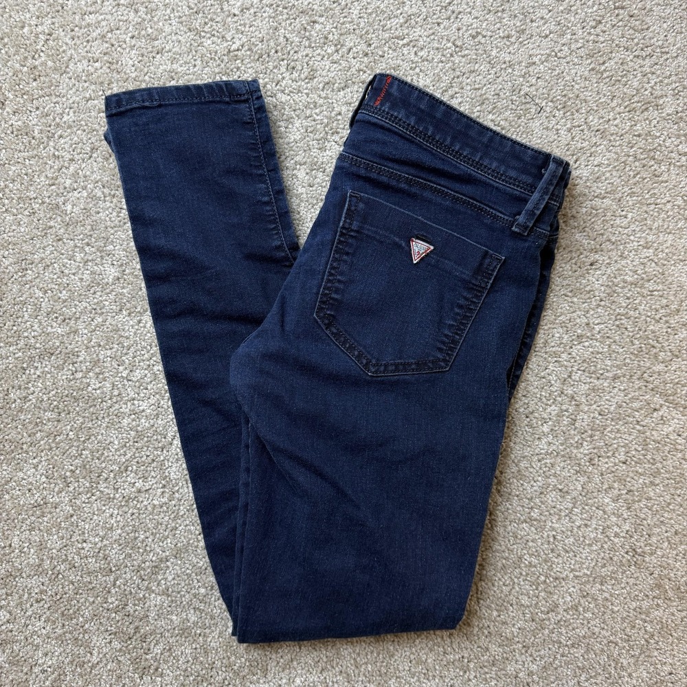 Guess Low Rise Jegging Skinny Jeans Womens 30 Dark Wash Blue Stretch Denim